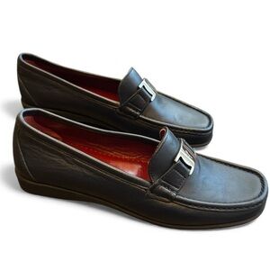 Salvatore Ferragamo Navi blue Leather Loafers